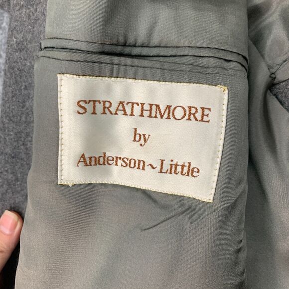 Vintage Anderson Little Strathmore Blazer Mens 44 Camel Hair 2 Button Sport Coat - Picture 11 of 15